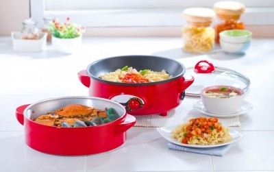 Prepped Pantry Meal Several cooking pots full of food